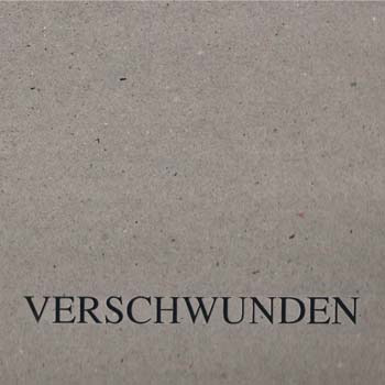 Titelseite Katalog VERSCHWUNDEN